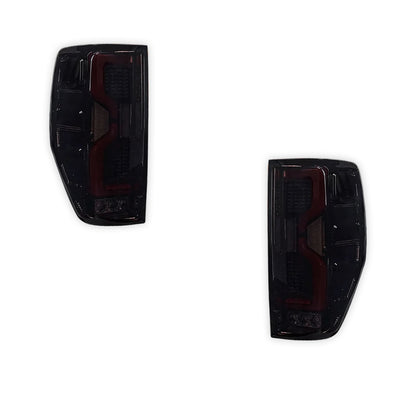Ford Ranger PX MK1 / MK2 / MK3 (2011 - 2021) Smoked 3D Stripe Bar Full LED Tail Lights LH + RH