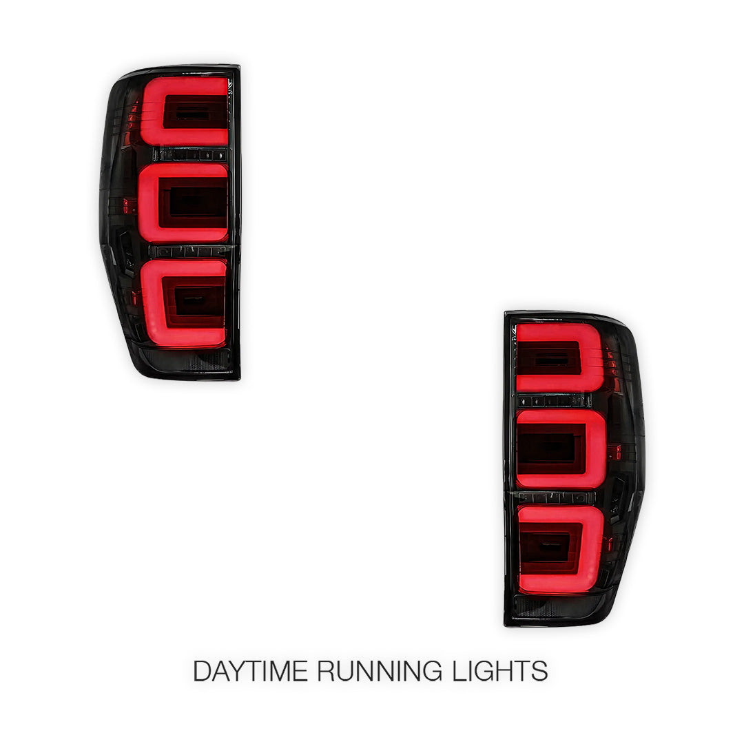 Ford Ranger PX MK1 / MK2 / MK3 (2012 - 2021) Smoked Triple-Eye Style LED Tail Lights LH + RH