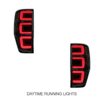 Ford Ranger PX MK1 / MK2 / MK3 (2012 - 2021) Smoked Triple-Eye Style LED Tail Lights LH + RH