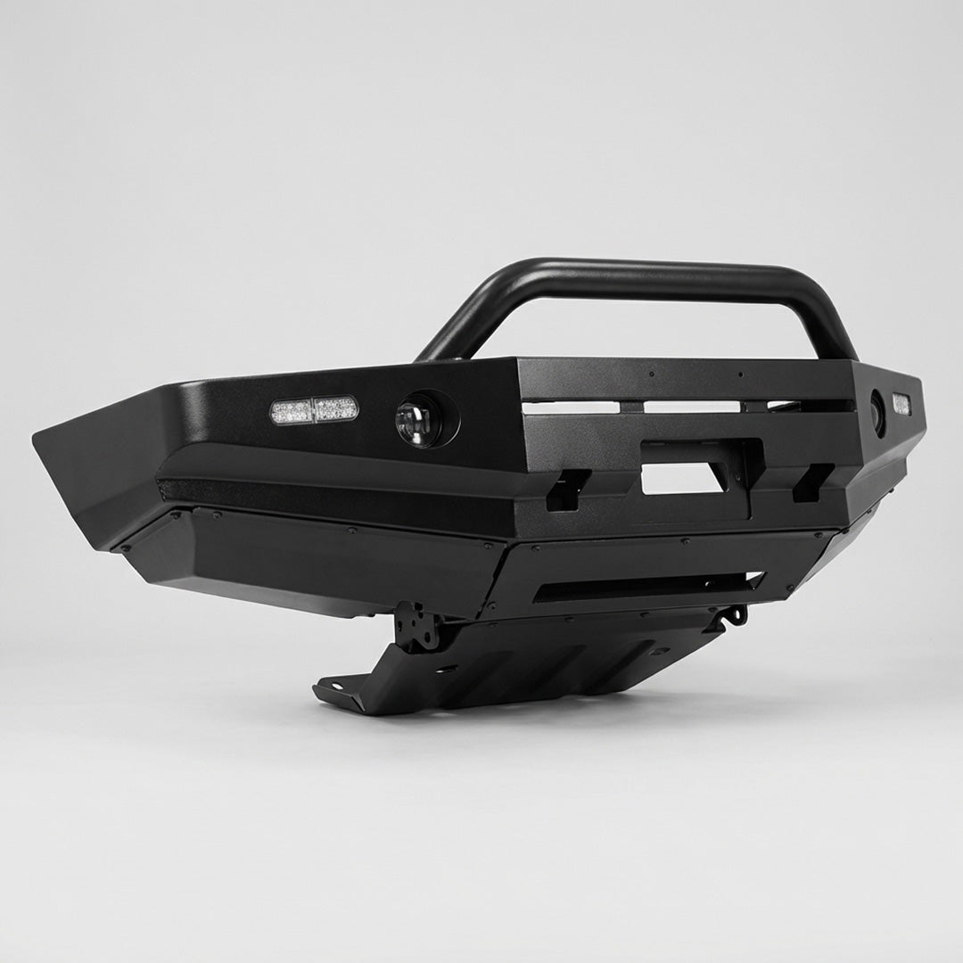 DMS Holden Colorado RG (2012 - 2016) Single Hoop Steel Bull Bar + LED Lights ADR Compliant