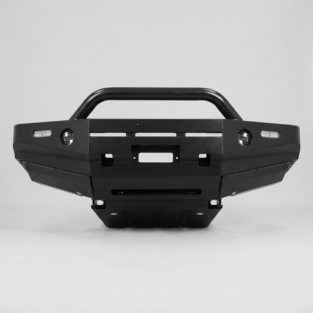 DMS Holden Colorado RG (2012 - 2016) Single Hoop Steel Bull Bar + LED Lights ADR Compliant
