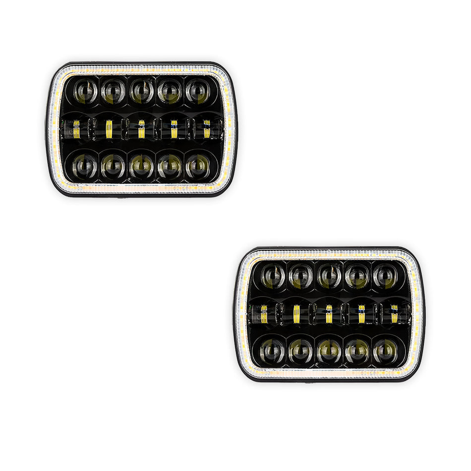 Holden Rodeo TF / R9 (1998 - 2003) 7x6" 5x7" LED Headlights LH + RH