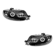 Holden Monaro VX / VY (2001 - 2004) Black LED Halo Angel Eyes Altezza Headlights LH + RH