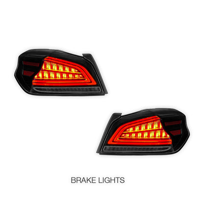 Subaru WRX VA (2015 - 2021) Sequential Smoked Clear Tail Lights LH + RH