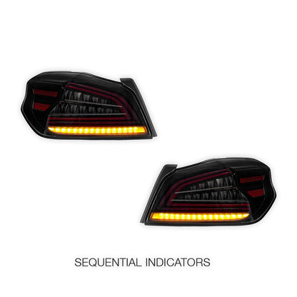 Subaru WRX VA (2015 - 2021) Sequential Smoked Clear Tail Lights LH + RH