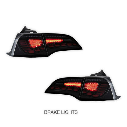 Tesla Model 3 Sedan (2017 - 2022) Sequential Clear Tail Lights LH + RH