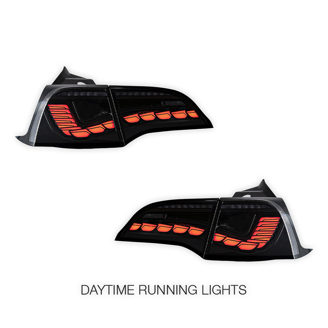 Tesla Model 3 Sedan (2017 - 2022) Sequential Clear Tail Lights LH + RH