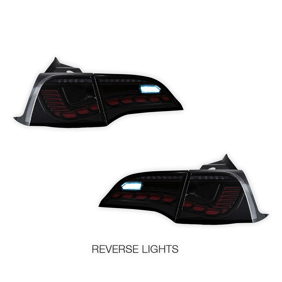 Tesla Model 3 Sedan (2017 - 2022) Sequential Clear Tail Lights LH + RH