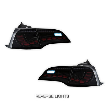 Tesla Model 3 Sedan (2017 - 2022) Sequential Clear Tail Lights LH + RH
