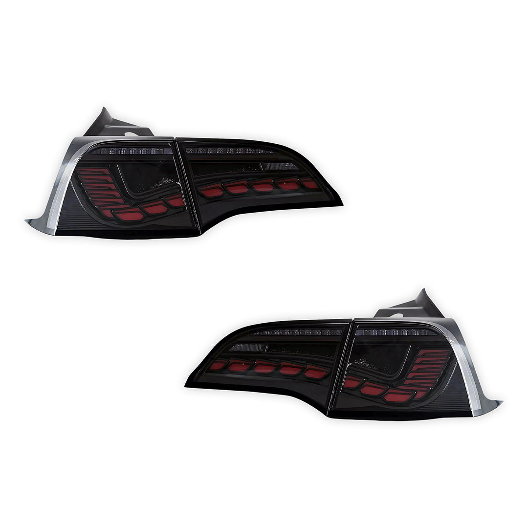 Tesla Model 3 Sedan (2017 - 2022) Sequential Clear Tail Lights LH + RH