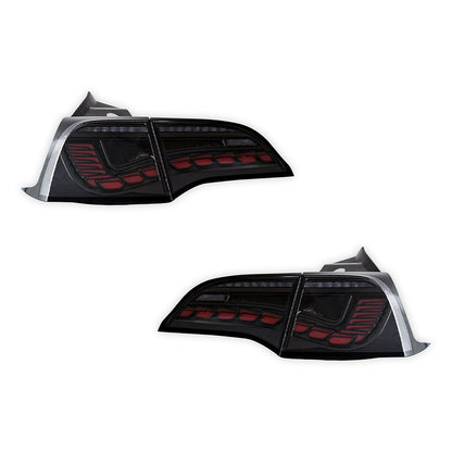 Tesla Model 3 Sedan (2017 - 2022) Sequential Clear Tail Lights LH + RH