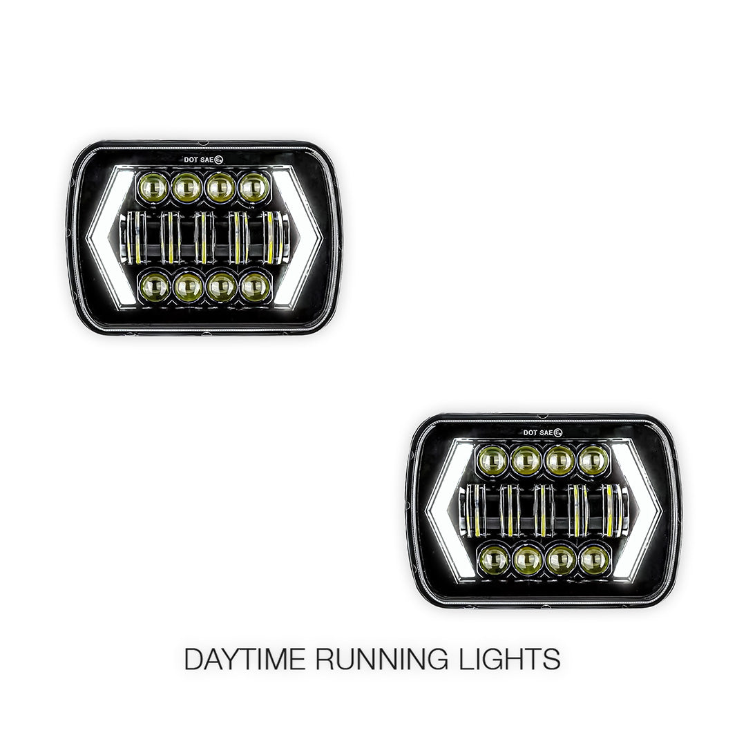 Mitsubishi Triton 7x6" 5x7" LED Headlights LH + RH
