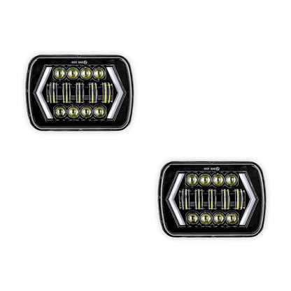 Mitsubishi Triton 7x6" 5x7" LED Headlights LH + RH
