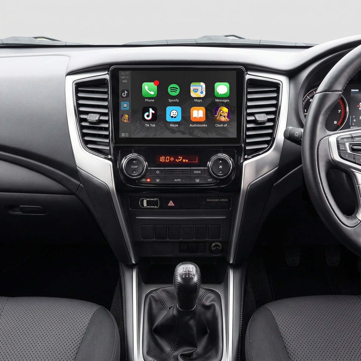 Mitsubishi Triton MQ / MR (2015 - 2019) 9" 13.3" Wireless Android 16 Head Unit for Apple CarPlay / Android Auto Digital AC Panel