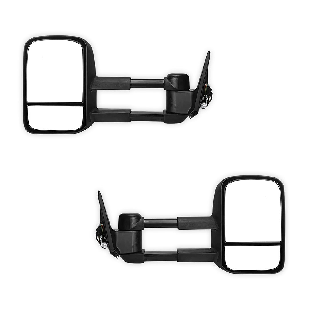 Mitsubishi Triton MQ / MR (2015 - 2024) Black Extendable Towing Side Mirrors