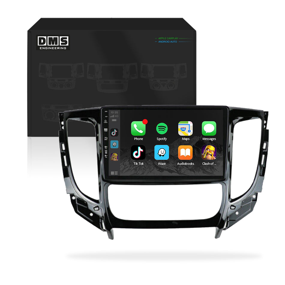 Mitsubishi Triton MQ / MR (2015 - 2019) 9" Wireless Android 14 Head Unit for Apple CarPlay / Android Auto