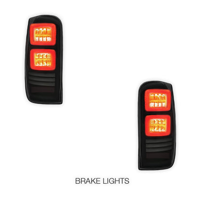 Mitsubishi Triton MR (2019 - 2022) Sequential Smoked Block Style Full LED Tail Lights LH + RH