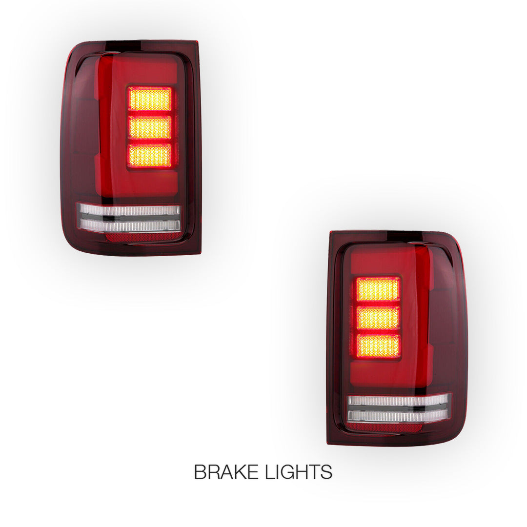 Volkswagen Amarok 2H (2008 - 2020) Sequential Red Tail Lights LH + RH
