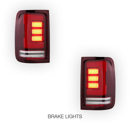 Volkswagen Amarok 2H (2008 - 2020) Sequential Red Tail Lights LH + RH