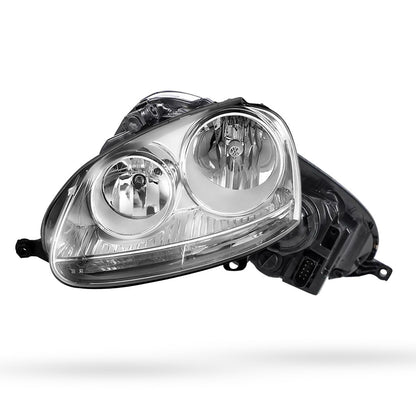 Volkswagen Golf V MK5 (2004 - 2009) Chrome OEM Style Headlights LH + RH