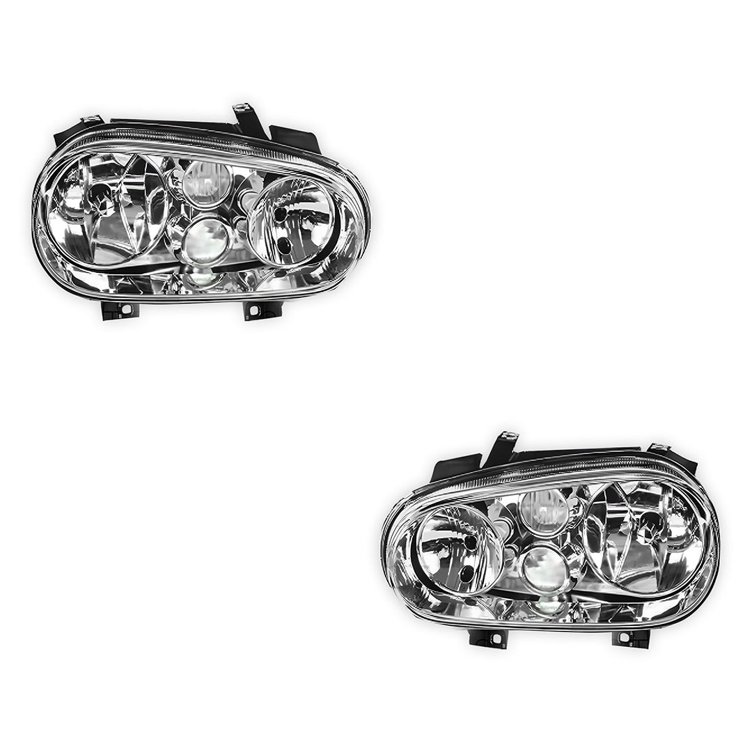 Volkswagen Golf MK4 (1998 - 2004) OEM Style Headlights LH + RH