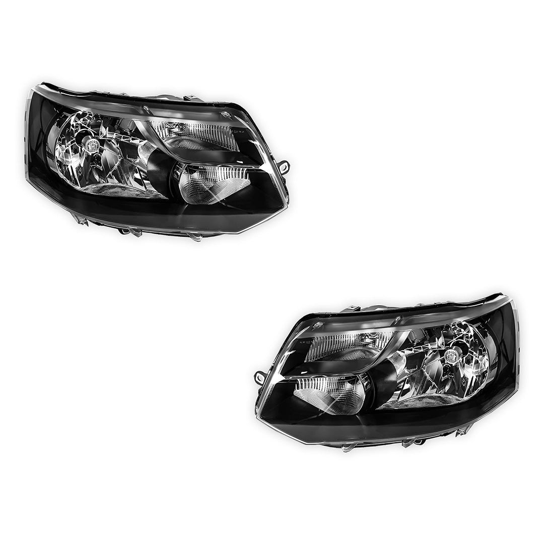 Volkswagen Transporter T5 Series 2 (2009 - 2015) H4 OEM Style Headlights LH + RH
