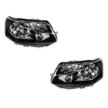 Volkswagen Transporter T5 Series 2 (2009 - 2015) H4 OEM Style Headlights LH + RH