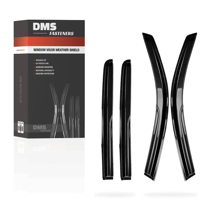 GWM Steed K2 / NBP Dual Cab (2016 - 2020) Front and Rear Window Visor Weather Shields