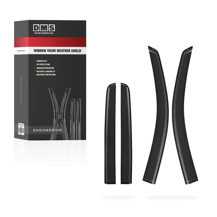 Isuzu D-MAX RC Dual Cab (2008 - 2012) Front and Rear Window Visor Weather Shields